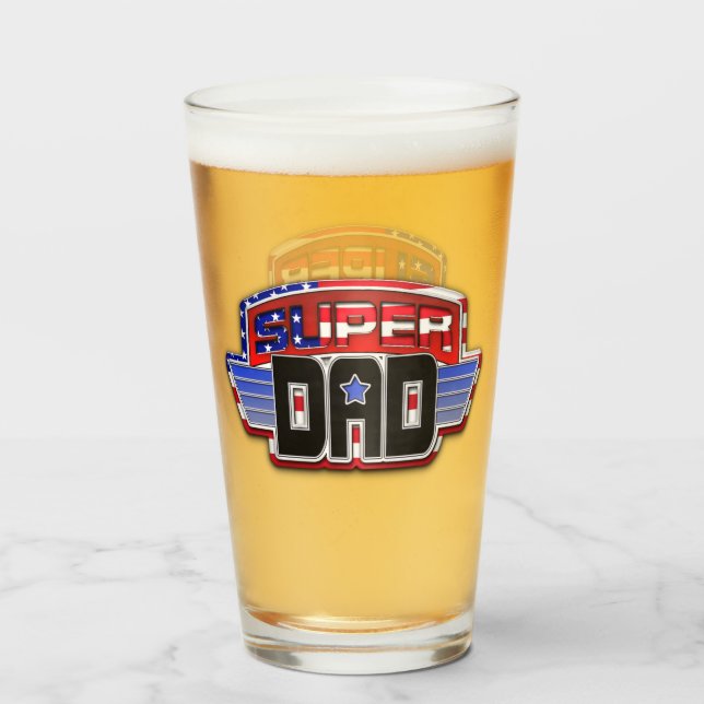 American Super Vater Glas (Vorne (Gefüllt))