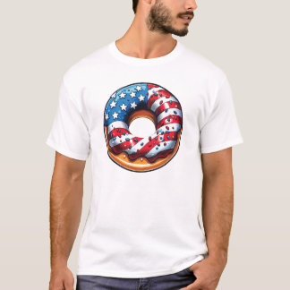 American Sweet Donut - USA Food T-Shirt