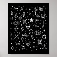 American Tattoo Flash, Traditional Tattoo Designs