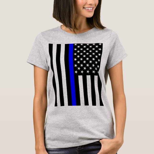 American Thin Blue Line T-Shirt (Vorderseite)