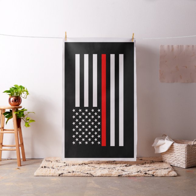 American Thin Red Line Grafik-Dekoration Stoff (Beispiel)