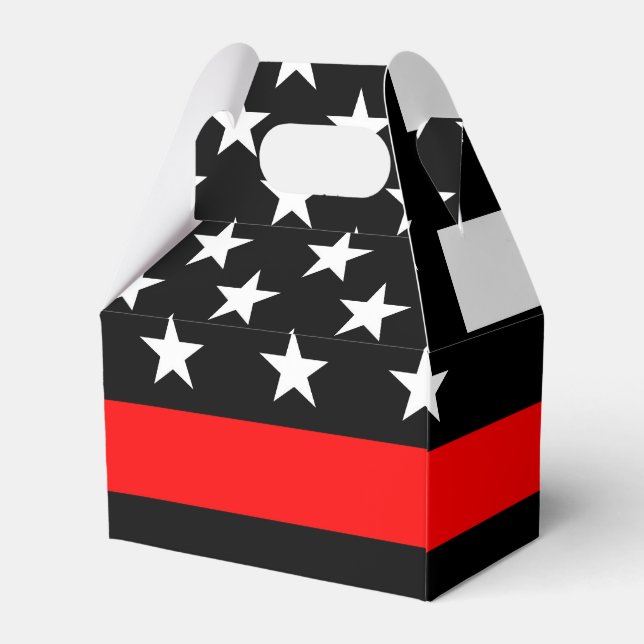 American Thin Red Line Grafik Geschenkschachtel (Rückseite)