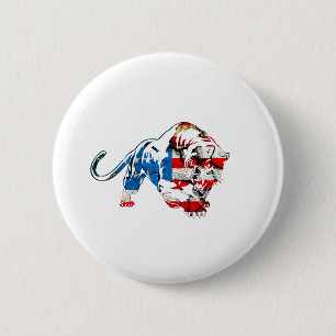 American Tiger Button