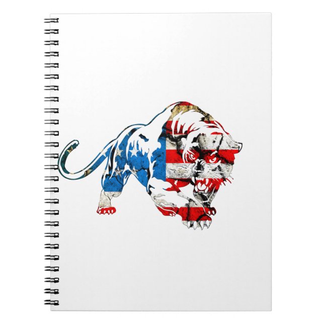 American Tiger Notizblock (Vorderseite)
