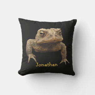American Toad Animal Brown Black Outdoor Pillow Kissen Für Draußen