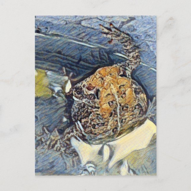 American Toad Digital Painting Postkarte (Vorderseite)