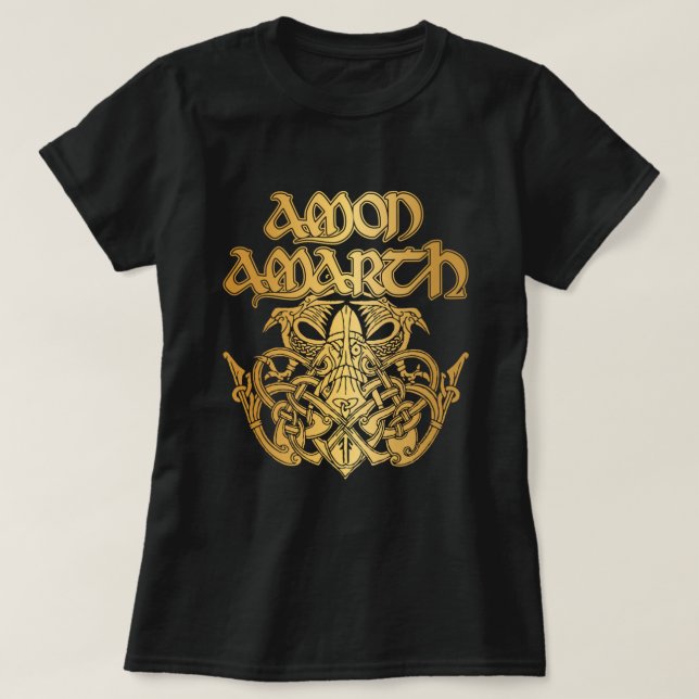 American Tour Amon Amarth Fan Styled Design T-Shirt (Design vorne)
