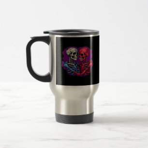 American Traditional Skeleton Holding Hands Tattoo Reisebecher