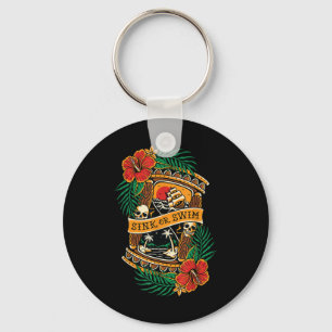 American Traditional Tattoo Old School Flash Skull Schlüsselanhänger