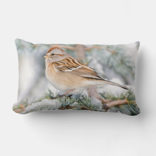 American Tree Sparrow im Winter Lendenkissen