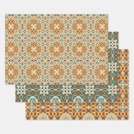 American Tribal Native Seamless Pattern Set Nr. 5 Geschenkpapier Set