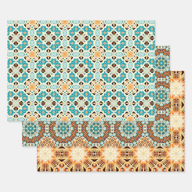 American Tribal Native Seamless Set No6 Geschenkpapier Set (Set)