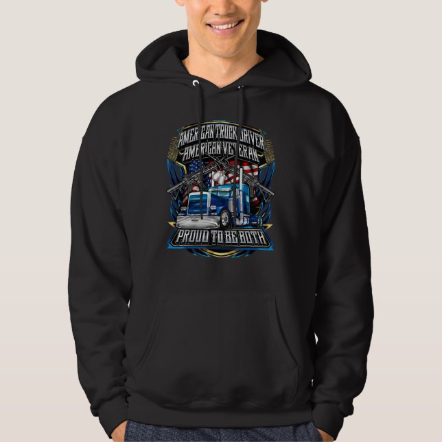 American Trucker, American Veteran Hoodie (Vorderseite)