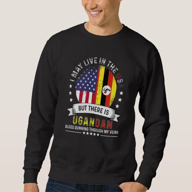 American Ugandan Home in US Patriot American Ugand Sweatshirt (Vorderseite)