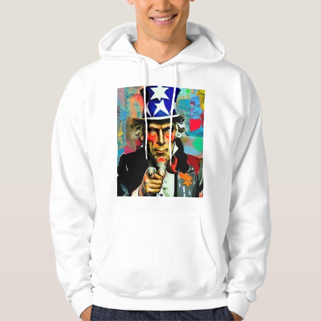 American Uncle Sam Hoodie (Vorderseite)