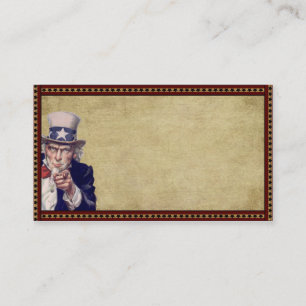American Uncle Sam- Prim Biz Cards Visitenkarte