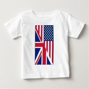 American Union Jack Flag Baby Fine Jersey T - Shir Baby T-shirt