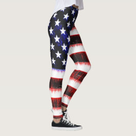 American United Staaten - USA Fahne, Nocken Leggings