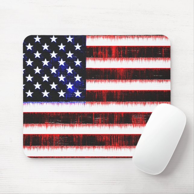 American United Staaten - USA Fahne, Nocken Mousepad (Mit Mouse)