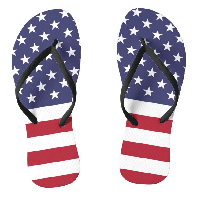 American United Staaten USA Flag Drehen Flop Flip Flops (Fußbett)
