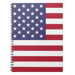 American United Staaten USA Flag Notbook Notizblock