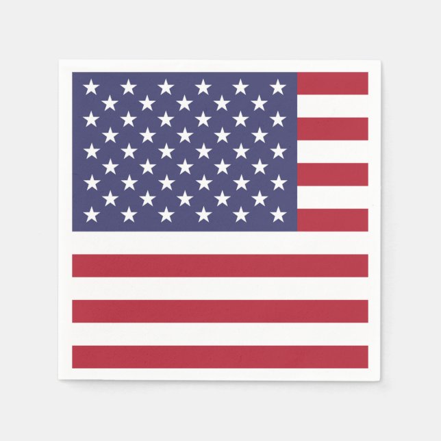 American United Staaten USA Flag Paper Napkin Serviette (Vorderseite)