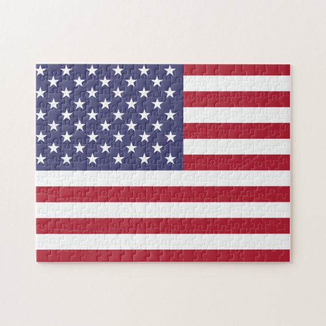 American United Staaten USA Flag Puzzle (Horizontal)
