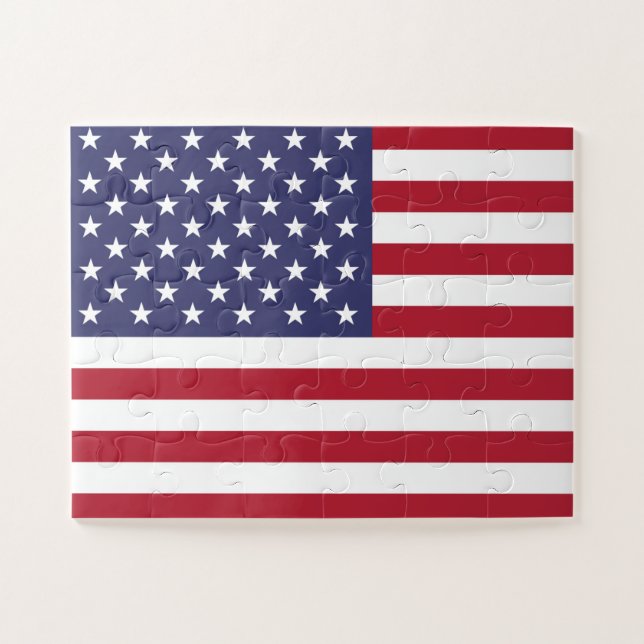 American United Staaten USA Flag Puzzle (Horizontal)