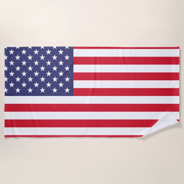 American United Staaten USA Flag Strandtuch (Vorderseite)