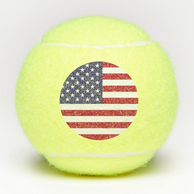 American United Staaten USA Flag Tennisbälle (Vorderseite)
