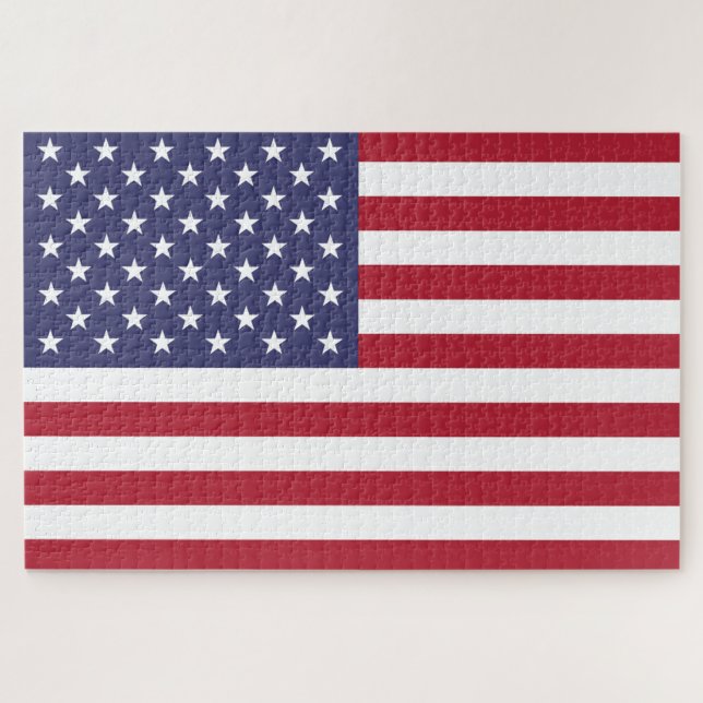 American United States USA Flag Puzzle (Horizontal)