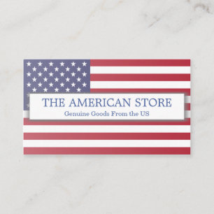 American/US Store - Flag Business Card Visitenkarte