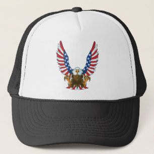 AMERICAN USA EAGLE FLAG TRUCKERKAPPE
