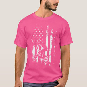 American USA Flag Bmx T-Shirt