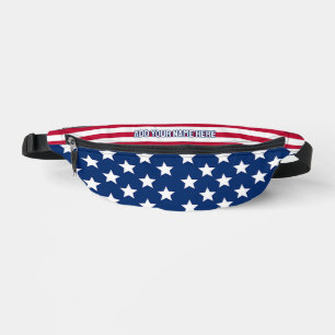 AMERICAN USA FLAG Personalisiert Patriotic Bauchtasche