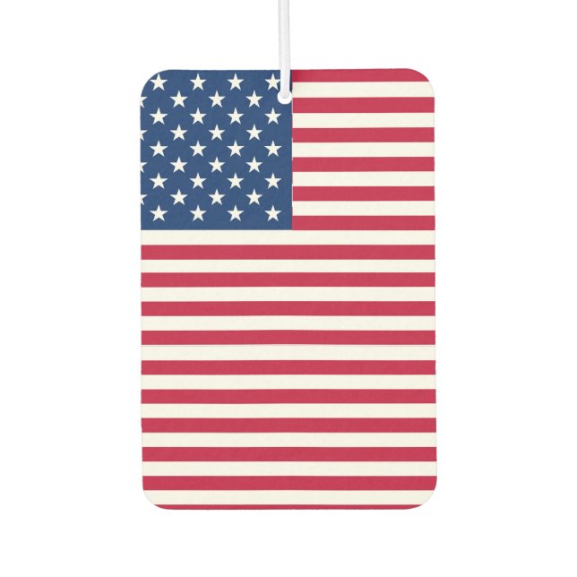 American USA Flag Pride Design-76353 Autolufterfrischer (Vorderseite)