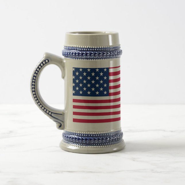 American USA Flag Pride Design-76353 Bierglas (Links)