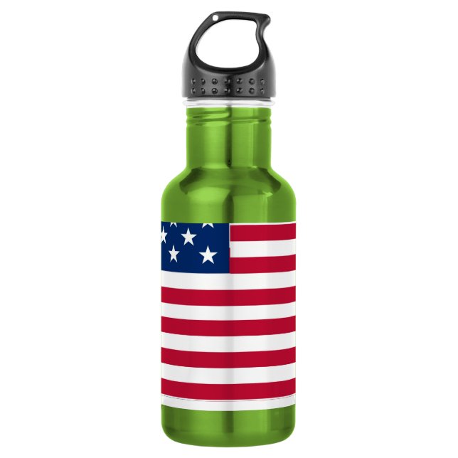 American USA Flag Pride Design-76353 Edelstahlflasche (Vorderseite)