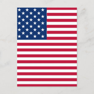 American USA Flag Pride Design-76353 Feiertagspostkarte