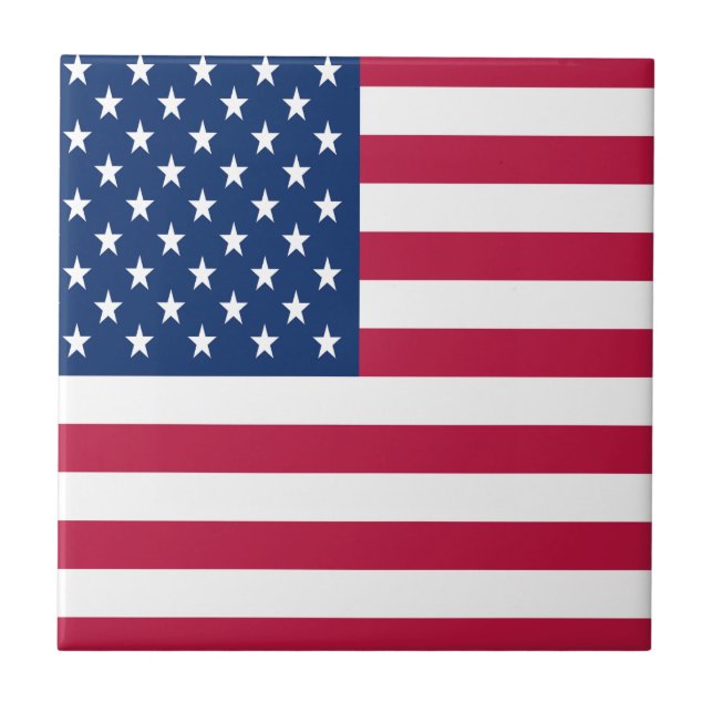 American USA Flag Pride Design-76353 Fliese (Vorderseite)