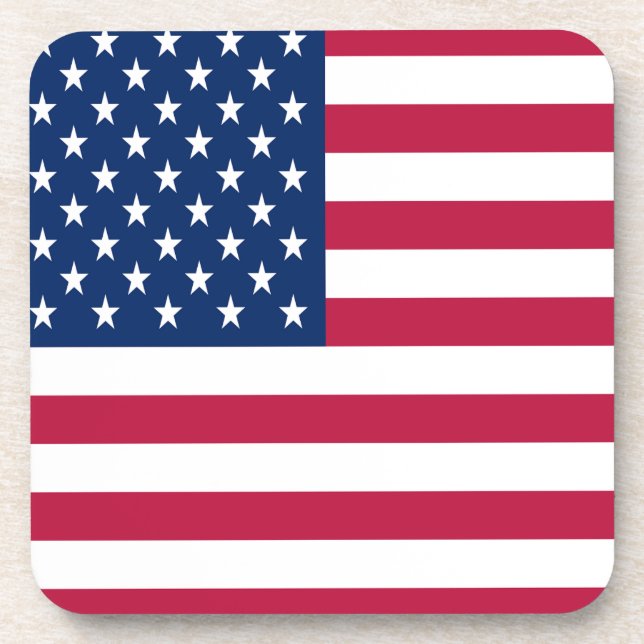 American USA Flag Pride Design-76353 Getränkeuntersetzer (Vorderseite)