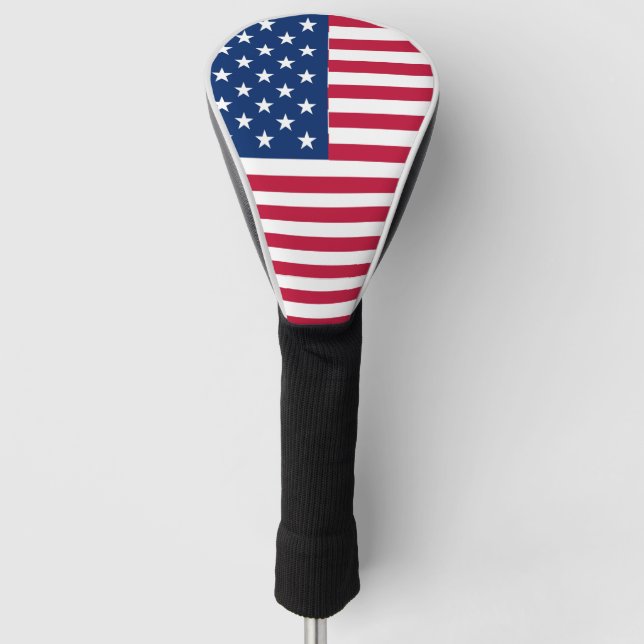 American USA Flag Pride Design-76353 Golf Headcover (Vorderseite)