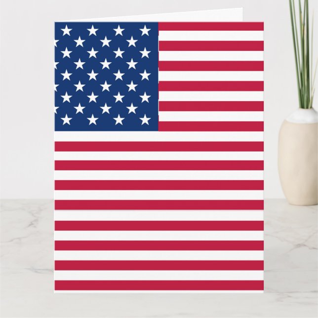 American USA Flag Pride Design-76353 Karte (Vorderseite)