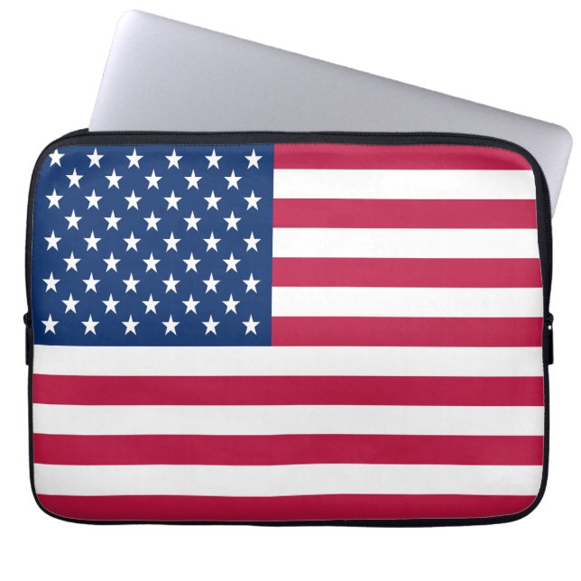 American USA Flag Pride Design-76353 Laptopschutzhülle (Vorderseite)