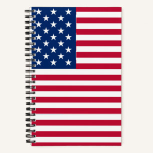 American USA Flag Pride Design-76353 Notizbuch