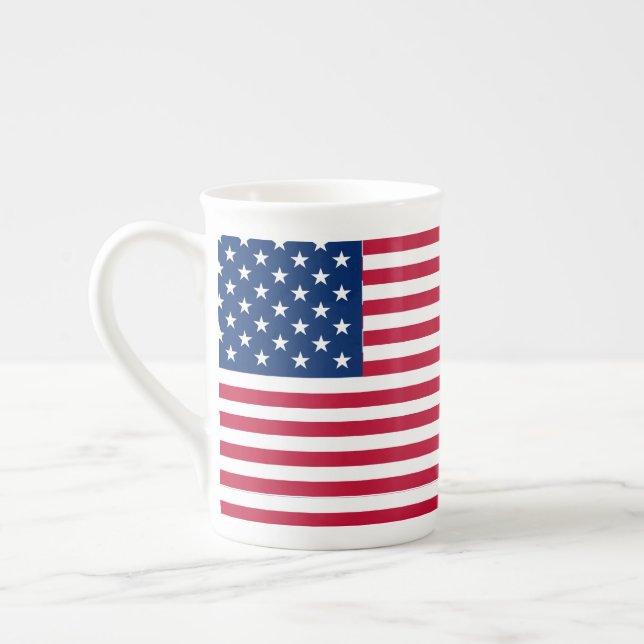 American USA Flag Pride Design-76353 Prozellantasse (Links)