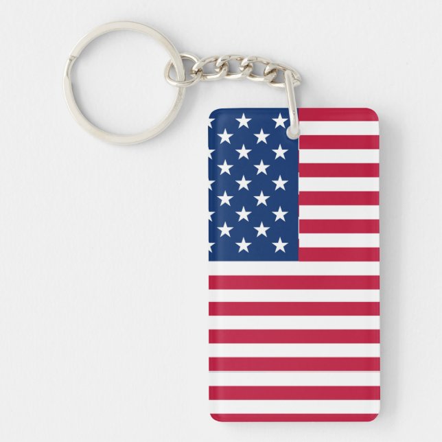 American USA Flag Pride Design-76353 Schlüsselanhänger (Vorderseite)