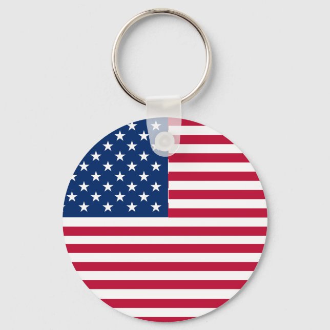 American USA Flag Pride Design-76353 Schlüsselanhänger (Vorderseite)