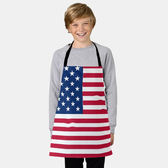 American USA Flag Pride Design-76353 Schürze (Getragen)