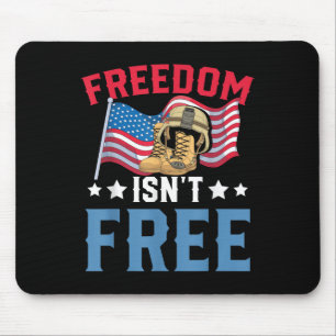 American USA Flag United Staaten Freedom Soldier M Mousepad